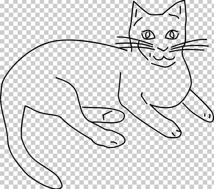 Cat Line Art Kitten Whiskers PNG, Clipart, Angle, Animals, Black, Black And White, Carnivoran Free PNG Download