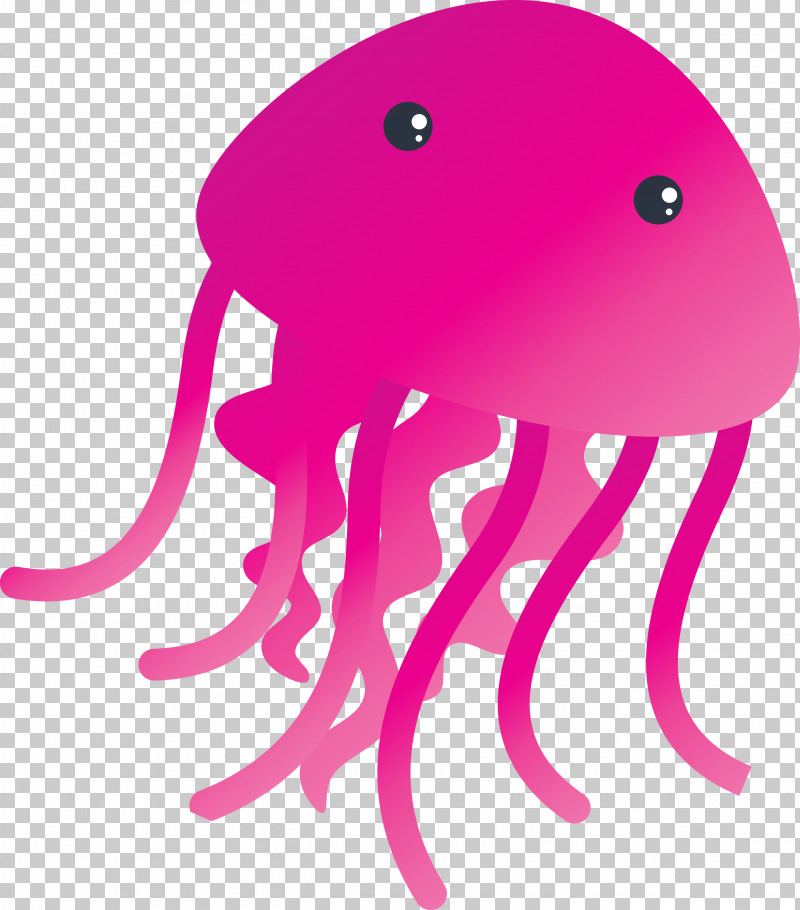 Pink Jellyfish Octopus Cnidaria Violet PNG, Clipart, Cnidaria, Giant Pacific Octopus, Jellyfish, Magenta, Material Property Free PNG Download