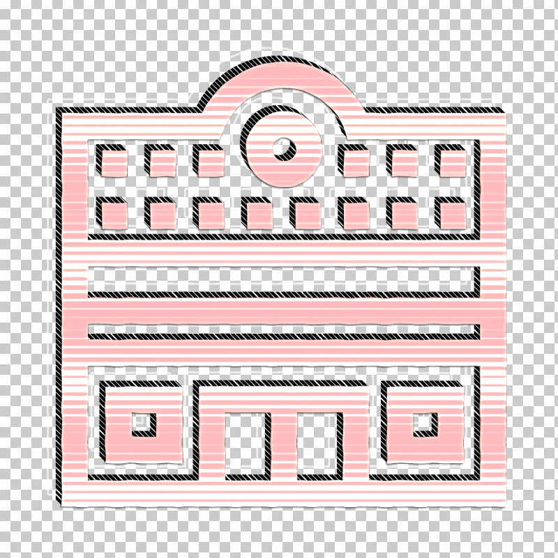 Architecture And City Icon Cinema Icon Urban Building Icon PNG, Clipart, Architecture And City Icon, Cinema Icon, Line, Pink, Rectangle Free PNG Download