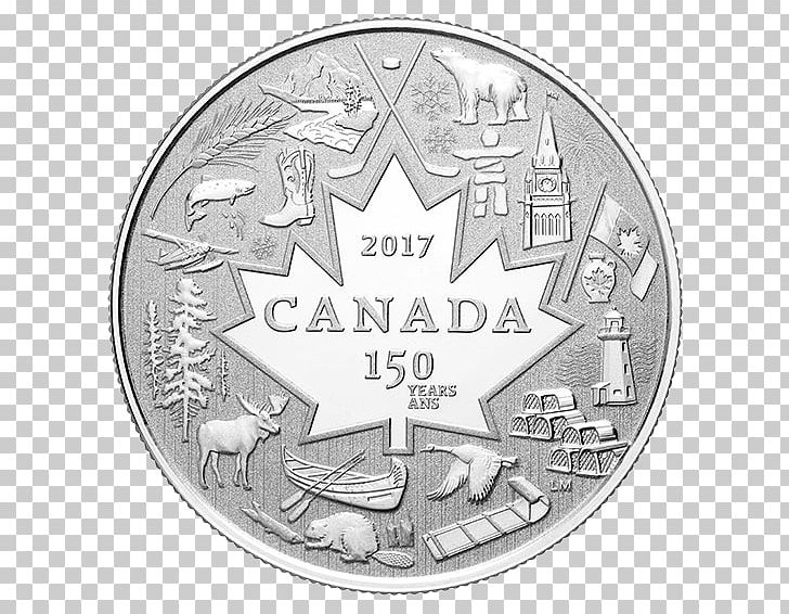 150th Anniversary Of Canada Coin Royal Canadian Mint Canadian Dollar PNG, Clipart, 50cent Piece, 150th Anniversary Of Canada, Black And White, Canada, Canadian Dollar Free PNG Download