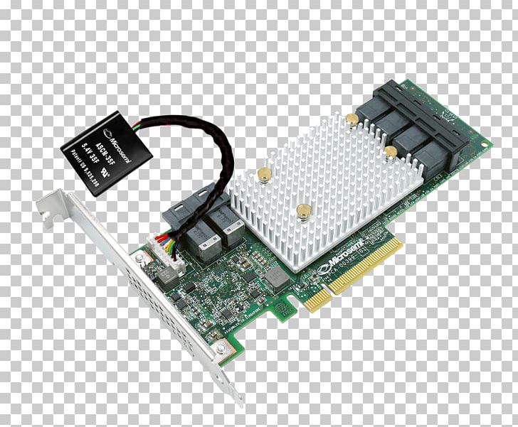 Serial Attached SCSI RAID Adaptec Serial ATA Controller PNG, Clipart, Adapter, Cache, Computer Component, Controller, Conventional Free PNG Download