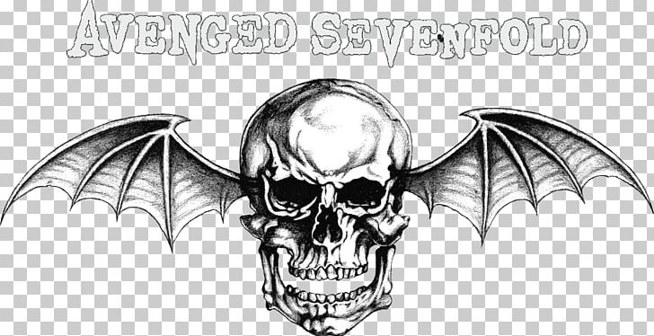 Avenged Sevenfold Logo City Of Evil Hail To The King: Deathbat (Original Video Game Soundtrack) PNG, Clipart, Artwork, Avenged Sevenfold, Bat, Black And White, Bone Free PNG Download
