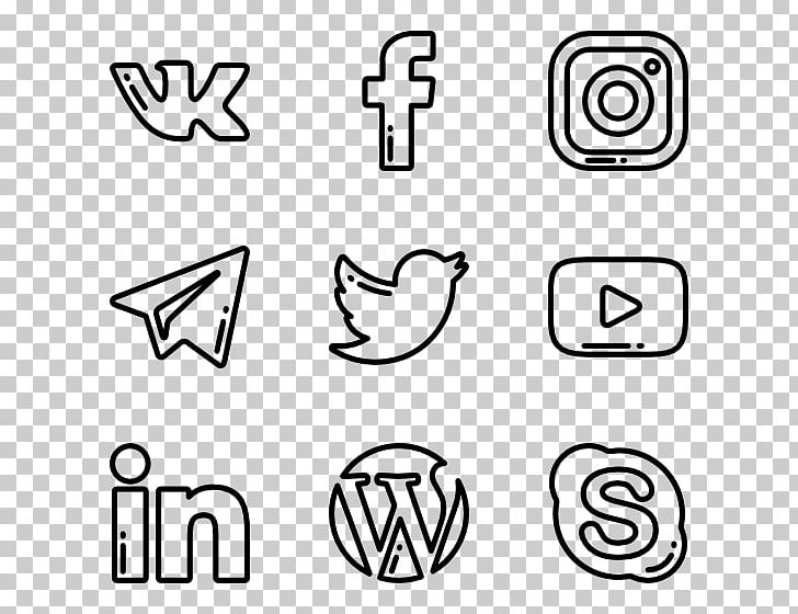 Computer Icons Encapsulated PostScript Social Media PNG, Clipart, Angle, Area, Black, Black And White, Brand Free PNG Download