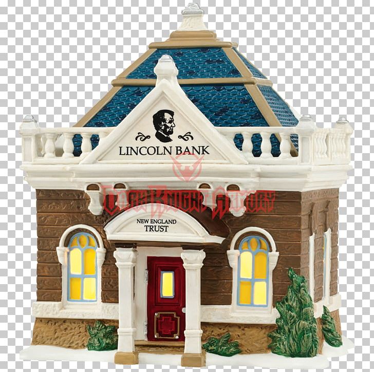 Lincoln Home Village Bank Building PNG, Clipart, Bank, Building, Christmas Ornament, Department 56, Facade Free PNG Download