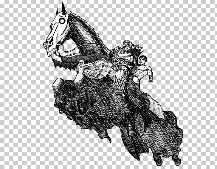 Pony Mane Mustang Berserk Visual Arts PNG, Clipart, Berserk, Black And White, Costume Design, Demon, Drawing Free PNG Download
