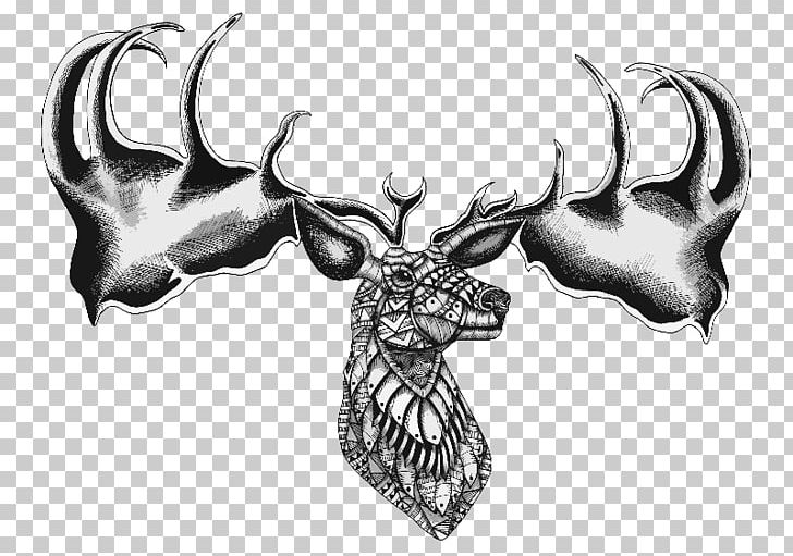 Reindeer Cattle Horn Antler Font PNG, Clipart, Antler, Black And White, Bone, Cartoon, Cases Free PNG Download