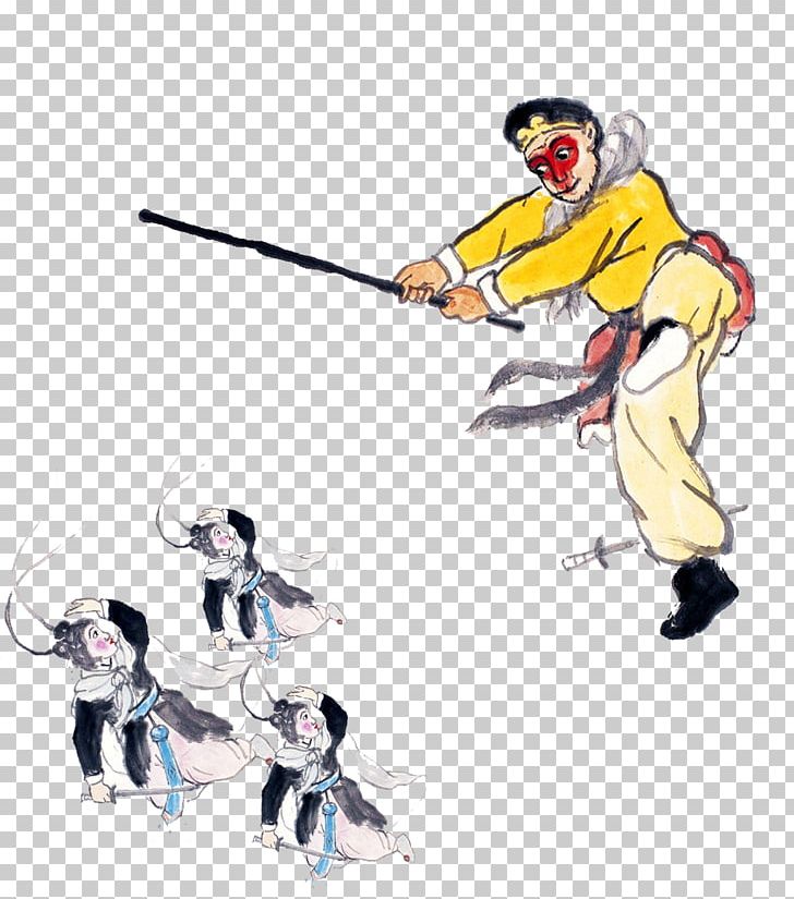 Sun Wukong Baigujing Journey To The West Xuanzang Pigsy PNG, Clipart, Anime, Cartoon, Chinese Style, Fictional Character, Ink Free PNG Download