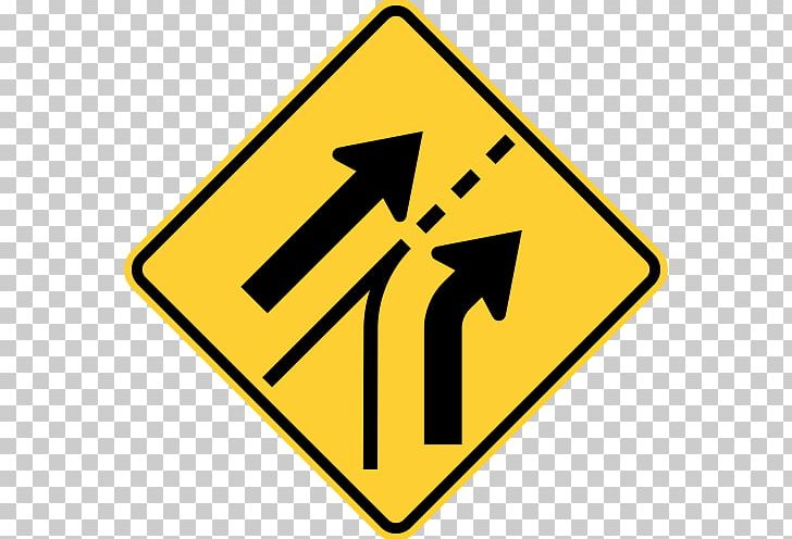 Traffic Sign Warning Sign Lane Road Merge PNG, Clipart, Angle, Area, Brand, Carriageway, Highway Free PNG Download