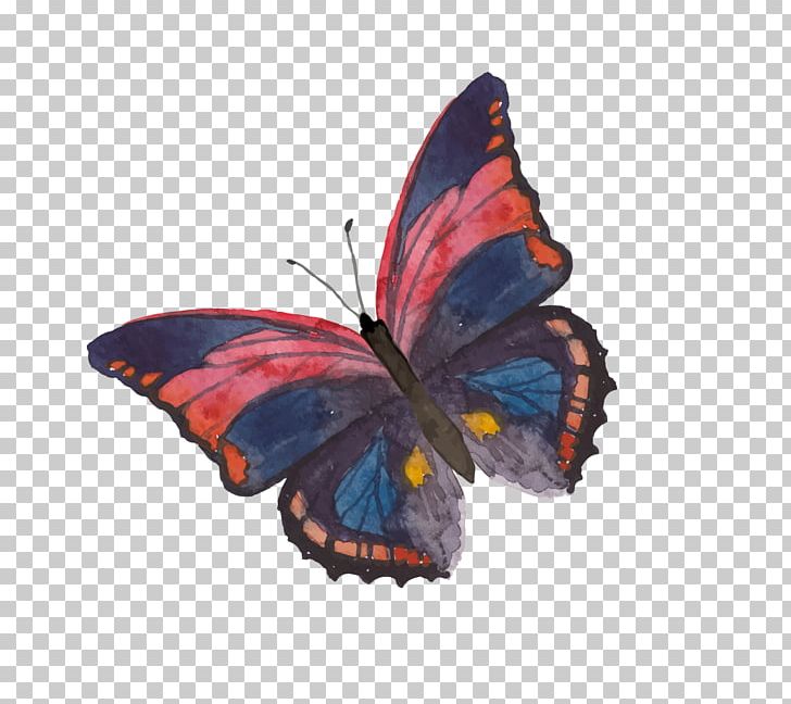Papillon Dog Monarch Butterfly Watercolor Painting PNG, Clipart, Arthropod, Blue Butterfly, Brush Footed Butterfly, Butterflies, Butterfly Free PNG Download