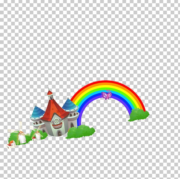 Rainbow Cartoon Sky PNG, Clipart, Animation, Building, Cabin, Cartoon, Castle Free PNG Download