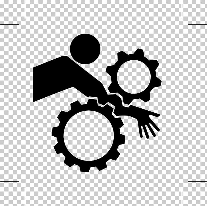 Gear Hazard Safety Hand Injury PNG, Clipart, Attention, Black And White, Brand, Circle, Diagram Free PNG Download