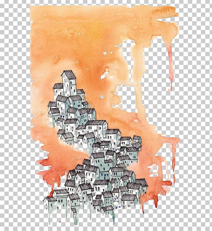 Watercolor Painting Drawing Illustration PNG, Clipart, Architectural Drawing, Architecture, Art, Building, Canvas Free PNG Download