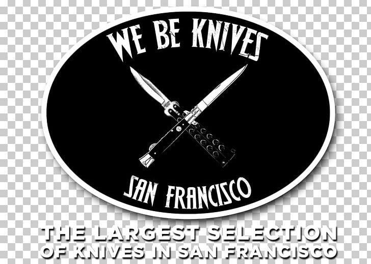 We Be Knives Logo Product Font Brand PNG, Clipart, Black, Black And White, Blades, Brand, Clock Free PNG Download