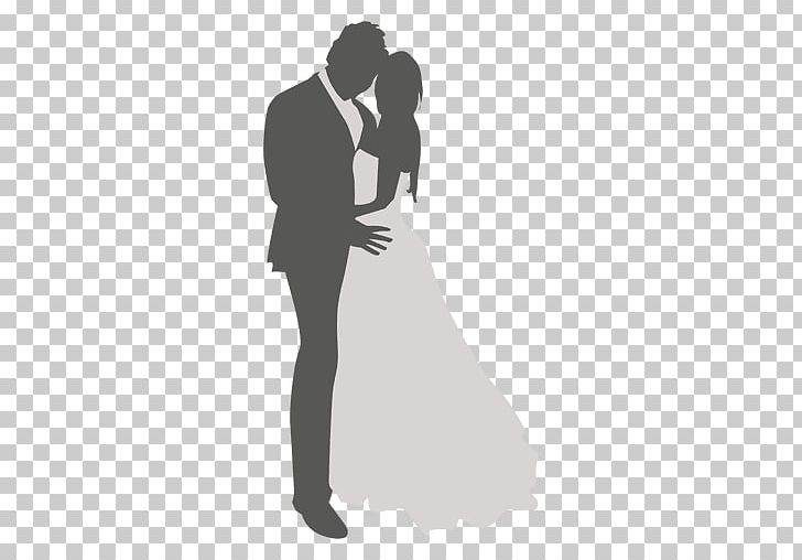 Silhouette Wedding Dance PNG, Clipart, Animals, Black And White, Bride, Bridegroom, Couple Free PNG Download