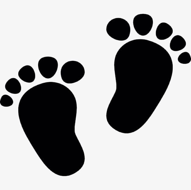 Cute Little Baby Footprints PNG, Clipart, Baby, Baby Clipart, Baby ...