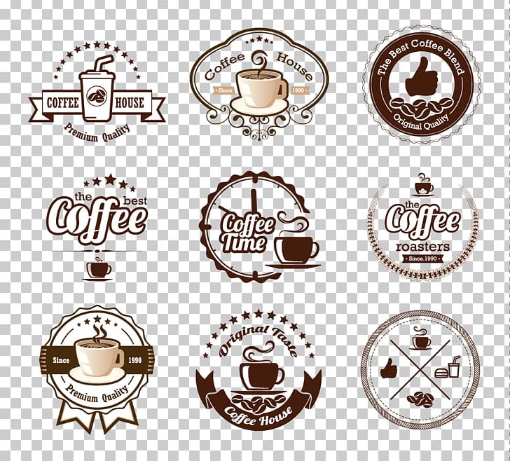 White Coffee Cafe Iced Coffee Coffee Cup PNG, Clipart, Brand, Brown Vector, Circle, Coffee, Coffee Free PNG Download