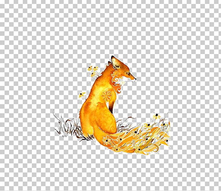 Watercolor Painting Drawing Fox PNG, Clipart, Animal, Animal Painter, Animals, Art, Back Free PNG Download