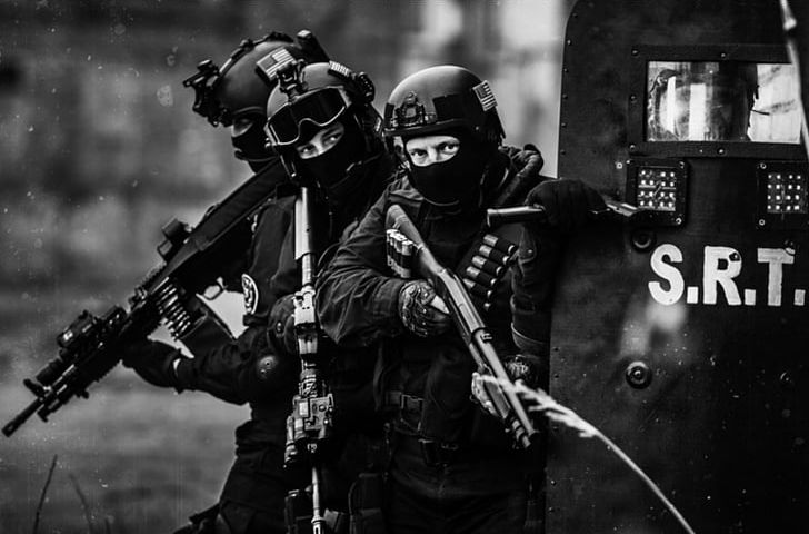 United States Special Forces Special Reaction Team SWAT Military PNG, Clipart, Army, Black And White, Computer Wallpaper, Counterterrorism, Darkness Free PNG Download