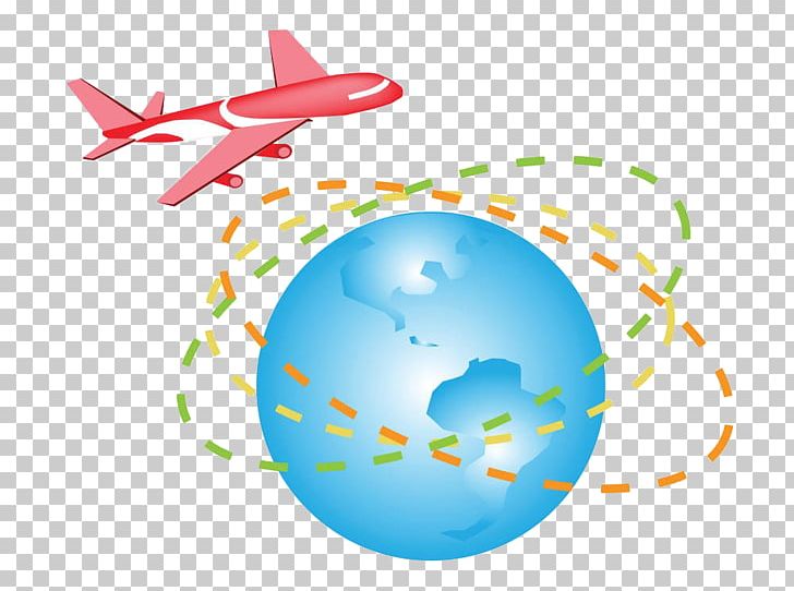 Airplane Flight Globe PNG, Clipart, Aircraft, Airplane, Air Transport, Aviation, Blue Free PNG Download