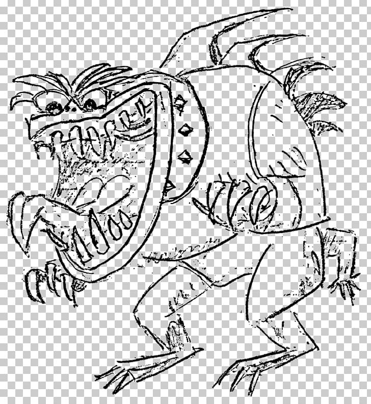 Drawing Monster PNG, Clipart, Art, Artwork, Black And White, Carnivoran, Computer Icons Free PNG Download