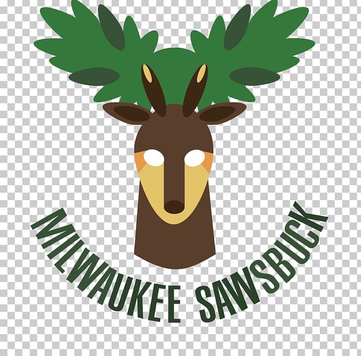 Reindeer Logo Symbol Illustration PNG, Clipart, Antler, Cartoon, Deer, Grass, Leaf Free PNG Download