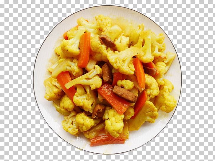 Curry Vegetarian Cuisine Cauliflower Sweet And Sour PNG, Clipart, Cauliflower, Cooking, Creative Artwork, Creative Background, Creative Logo Design Free PNG Download