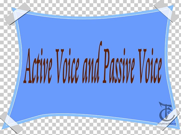 Passive Voice English Verb Subject PNG, Clipart, Banner, Blue, Brand, English, English Camp Free PNG Download
