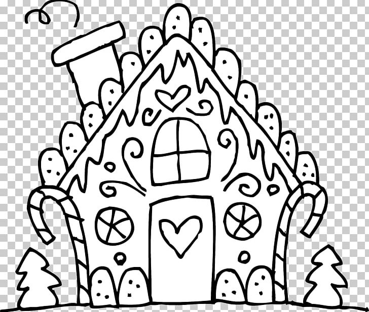 Gingerbread House Eggnog Gumdrop Candy Cane Coloring Book PNG, Clipart, Art, Biscuits, Black, Candy Cane, Cartoon Free PNG Download