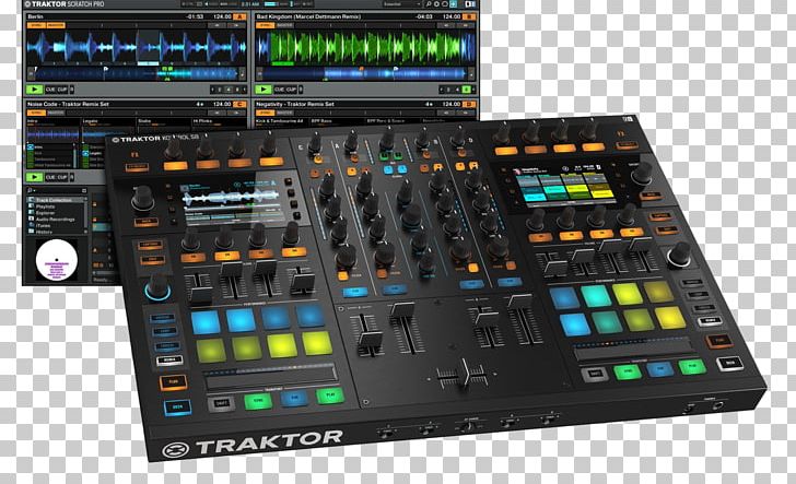 Native Traktor Kontrol S8 DJ Controller Audio Mixers Native Instruments PNG, Clipart, Audio, Audio Equipment, Disc Jockey, Dj Mixer, Electronic Component Free PNG Download