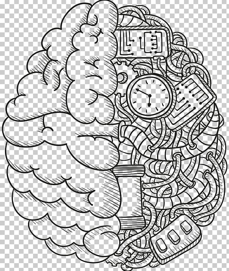Artificial Neural Network Artificial Intelligence Deep Learning Brain Algorithm PNG, Clipart, Black And White, Creative Brain, Feature, Hand, Hand Drawn Free PNG Download