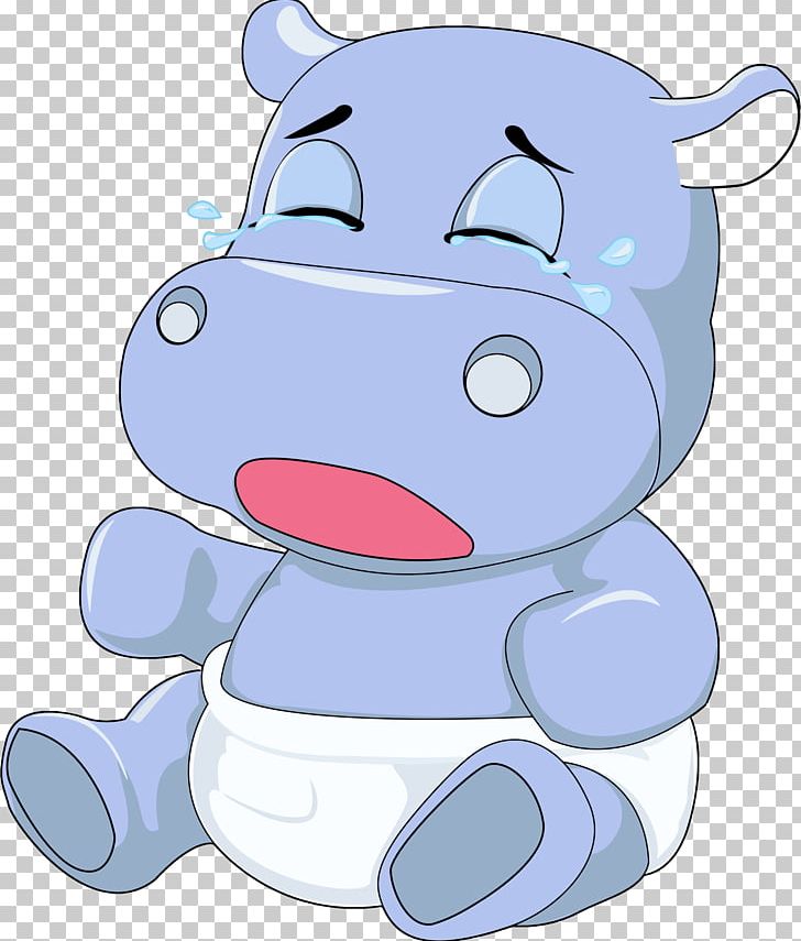 Hippopotamus Crying PNG, Clipart, Animal, Animals, Art, Carnivoran, Cartoon Free PNG Download