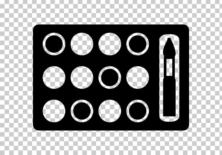 Eye Shadow Palette Cosmetics Computer Icons Brush PNG, Clipart, Area, Black, Black And White, Brush, Circle Free PNG Download