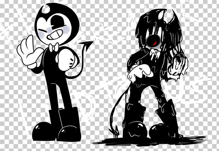 Bendy And The Ink Machine Cartoon Illustration PNG, Clipart, Bendy And The Ink Machine, Black, Black And White, Black M, Cartoon Free PNG Download