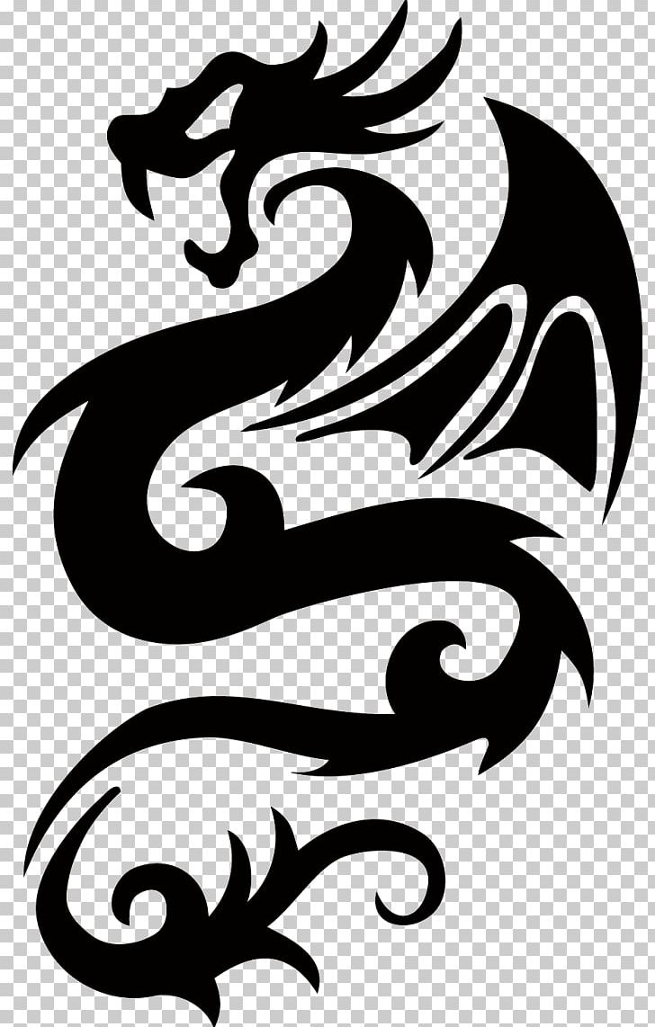 Decal Chinese Dragon Tattoo Sticker PNG, Clipart, Art, Black And White, Chinese Dragon, Costume, Decal Free PNG Download
