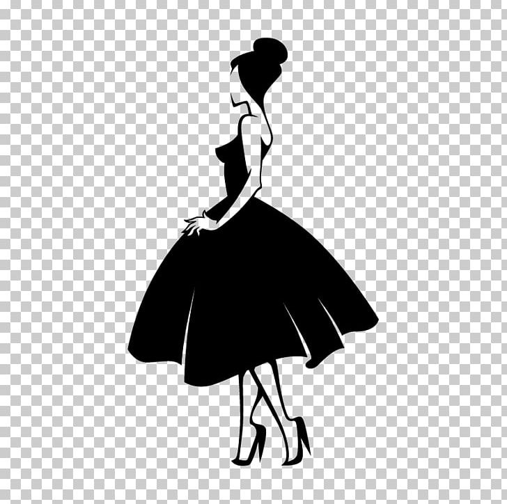 Fashion Silhouette Model PNG, Clipart, Animals, Ballet Dancer, Black, Black And White, Clothing Free PNG Download