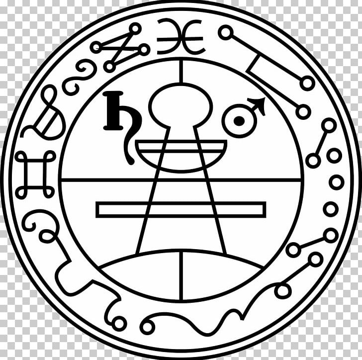 Lesser Key Of Solomon Seal Of Solomon Goetia Sigil PNG, Clipart, Area, Black And White, Circle, Demon, Fantasy Free PNG Download
