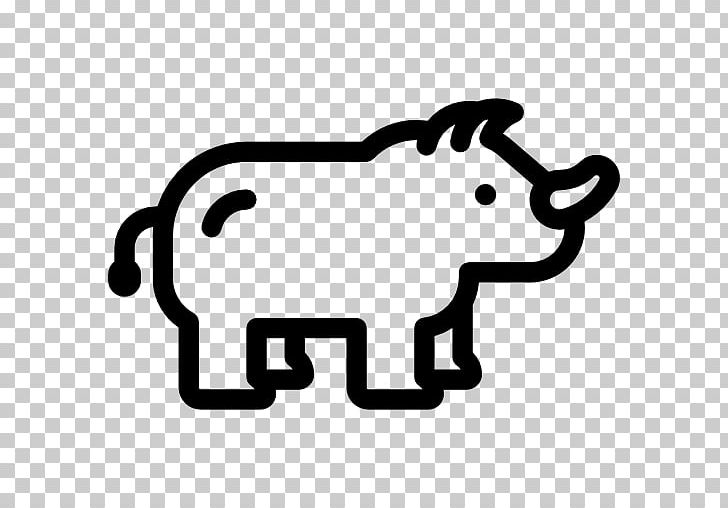 Rhinoceros Mammal Animal Computer Icons PNG, Clipart, Animal, Area, Black, Black And White, Carnivora Free PNG Download