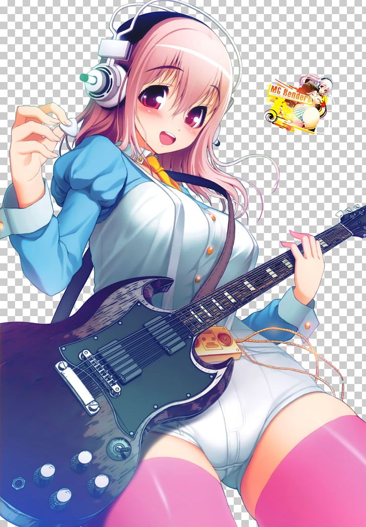 Super Sonico Anime Desktop Drawing PNG, Clipart, Action Figure, Anime, Art, Baka, Baka And Test Free PNG Download