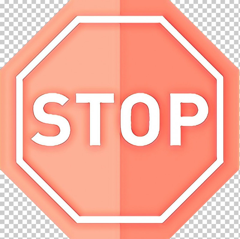 Stop Sign PNG, Clipart, Line, Logo, Orange, Peach, Red Free PNG Download