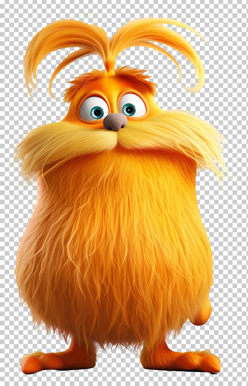 Lorax - Cute Orange Furry Character PNG