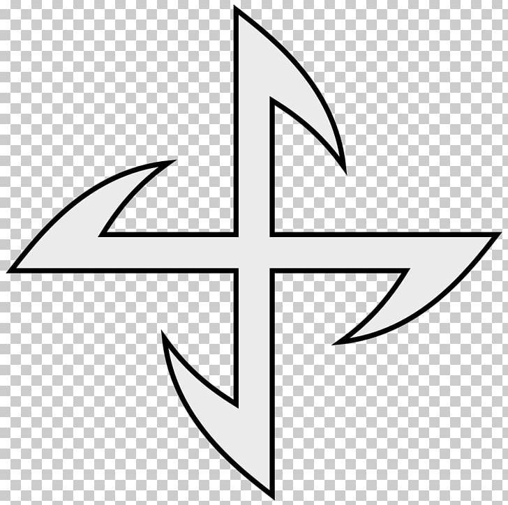 Cross Swastika Symbol Croix Gammée Nazie Fylfot PNG, Clipart, Angle, Area, Black And White, Buddhism, Circle Free PNG Download