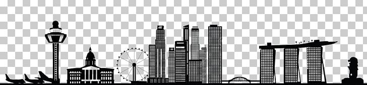 Singapore Skyline PNG, Clipart, Architecture, Art, Black And White, Building, City Free PNG Download