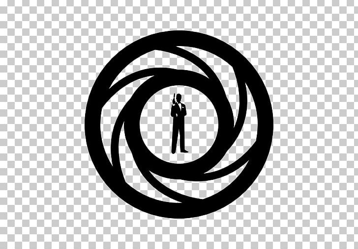 James Bond Logo Computer Icons Font PNG, Clipart, Area, Black And White, Bond, Brand, Circle Free PNG Download