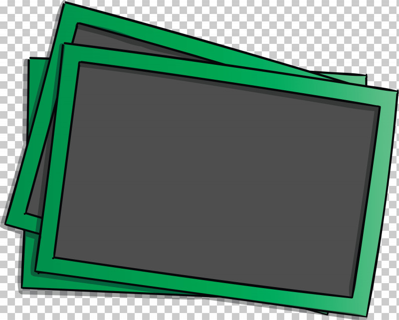 Polaroid Frame Photo Frame PNG, Clipart, Angle, Area, Computer Monitor, Green, Line Free PNG Download