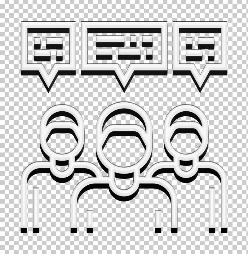 Student Icon Discussion Icon PNG, Clipart, Blackandwhite, Discussion Icon, Line, Line Art, Logo Free PNG Download