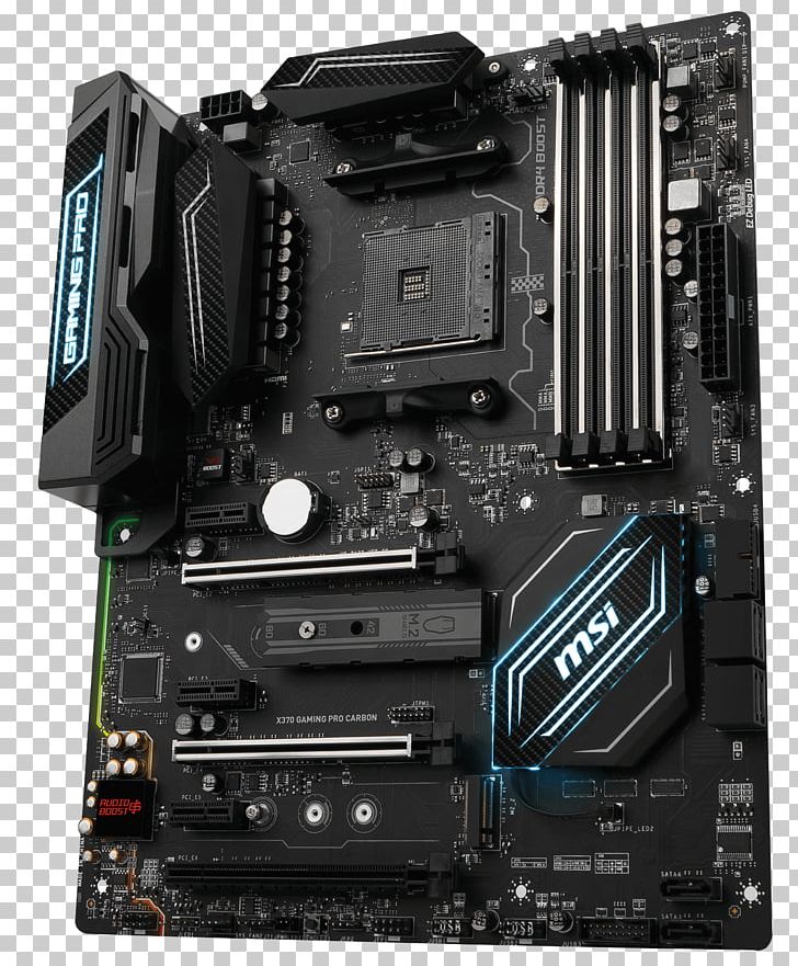 Socket AM4 MSI X370 GAMING PRO CARBON Ryzen Motherboard ATX PNG, Clipart, Central Processing Unit, Computer Hardware, Electronic Device, Electronics, Motherboard Free PNG Download