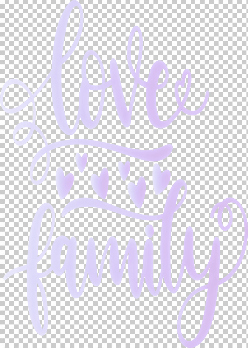 Family Day I Love Family PNG