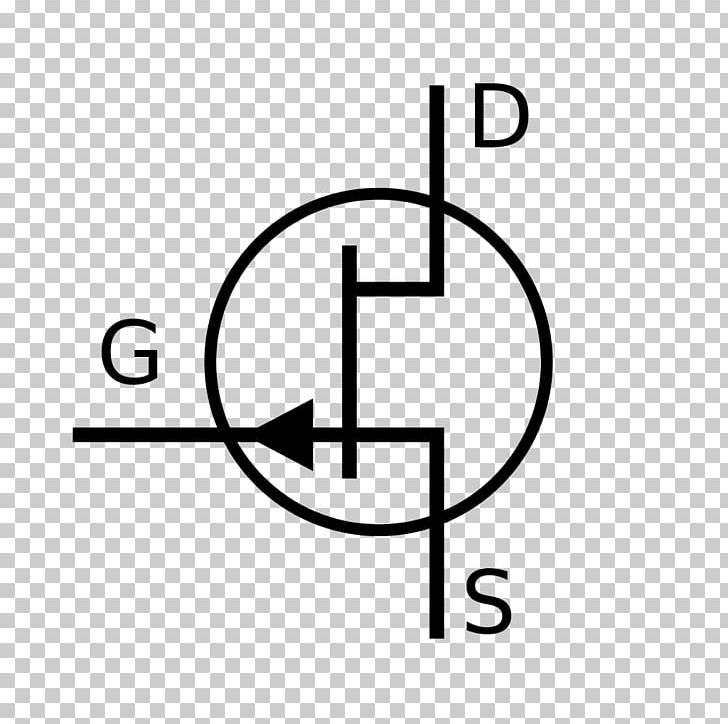 JFET Electronic Symbol MOSFET Field-effect Transistor PNG, Clipart, Angle, Area, Bipolar Junction Transistor, Brand, Circle Free PNG Download