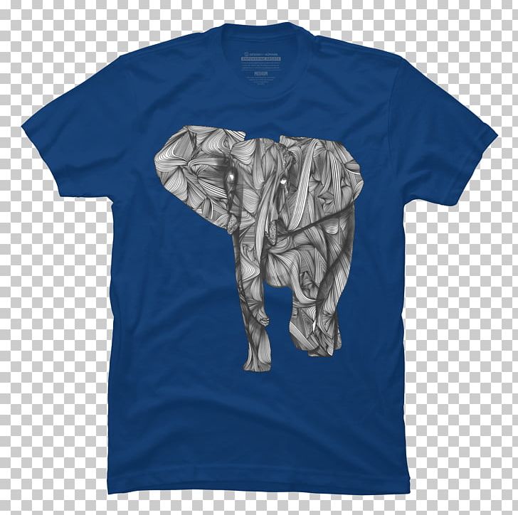 T-shirt African Elephant Hoodie Sweater PNG, Clipart, Active Shirt, African, African Elephant, Blue, Bluza Free PNG Download