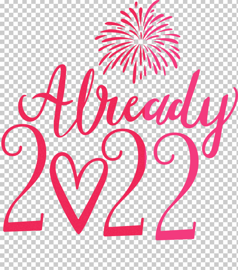 Already 2022 New Year 2022 New Year PNG, Clipart, Flower, Geometry, Heart, Line, Logo Free PNG Download
